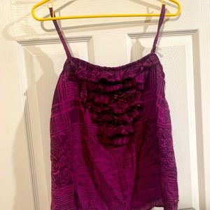 Billabong Purple Tank with button details